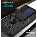 For Motorola Moto G9 Play Sliding Camera Cover Design TPU+PC Protective Case(Dark Green)