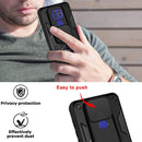 For Motorola Moto G9 Play Sliding Camera Cover Design TPU+PC Protective Case(Silver)
