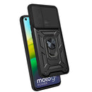For Motorola Moto G9 Power Sliding Camera Cover Design TPU+PC Protective Case(Black)