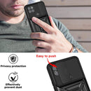 For Motorola Moto G9 Power Sliding Camera Cover Design TPU+PC Protective Case(Black)