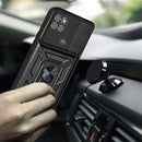 For Motorola Moto G9 Power Sliding Camera Cover Design TPU+PC Protective Case(Black)