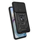 For Motorola Moto G60 Sliding Camera Cover Design TPU+PC Protective Case(Black)