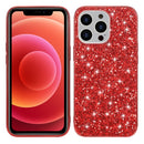 Glitter Powder Shockproof TPU Protective Case For iPhone 13 Pro(Red)