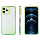 Candy Gradient Flat Surface TPU + PC Shockproof Case For iPhone 13(Avocado Green)
