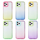 Candy Gradient Flat Surface TPU + PC Shockproof Case For iPhone 13(Purple Blue)