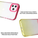 Candy Gradient Flat Surface TPU + PC Shockproof Case For iPhone 13(Purple Blue)
