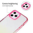 Candy Gradient Flat Surface TPU + PC Shockproof Case For iPhone 13(Purple Blue)