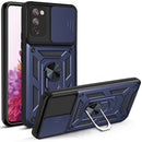 For Samsung Galaxy S20 FE 5G Sliding Camera Cover Design TPU+PC Protective Case(Blue)
