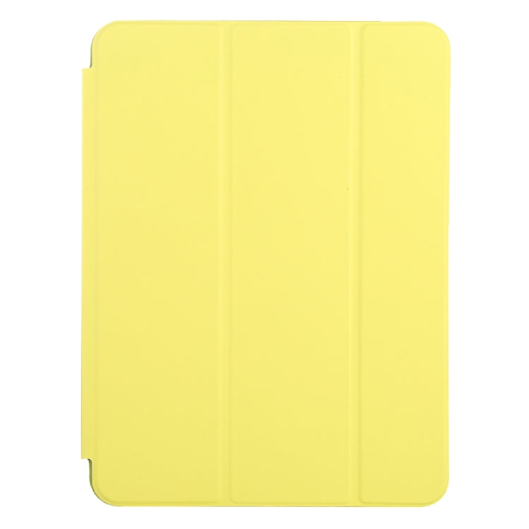 3-fold Horizontal Flip Smart Leather Tablet Case with Sleep / Wake-up Function & Holder For iPad mini 6(Yellow)
