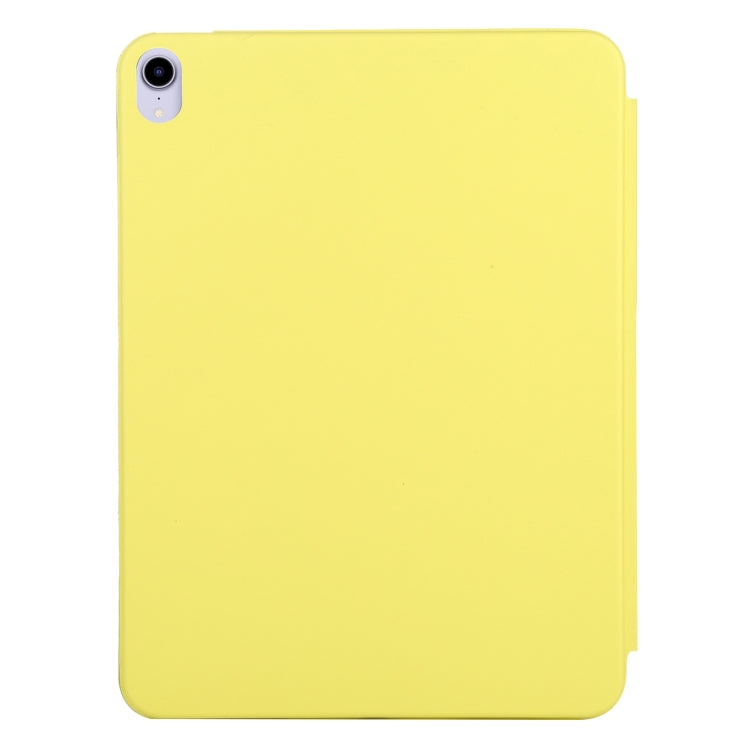 3-fold Horizontal Flip Smart Leather Tablet Case with Sleep / Wake-up Function & Holder For iPad mini 6(Yellow)