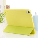 3-fold Horizontal Flip Smart Leather Tablet Case with Sleep / Wake-up Function & Holder For iPad mini 6(Yellow)