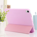3-fold Horizontal Flip Smart Leather Tablet Case with Sleep / Wake-up Function & Holder For iPad mini 6(Pink)