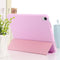 3-fold Horizontal Flip Smart Leather Tablet Case with Sleep / Wake-up Function & Holder For iPad mini 6(Pink)
