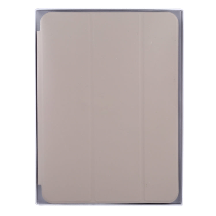 3-fold Horizontal Flip Smart Leather Tablet Case with Sleep / Wake-up Function & Holder For iPad mini 6(Grey)