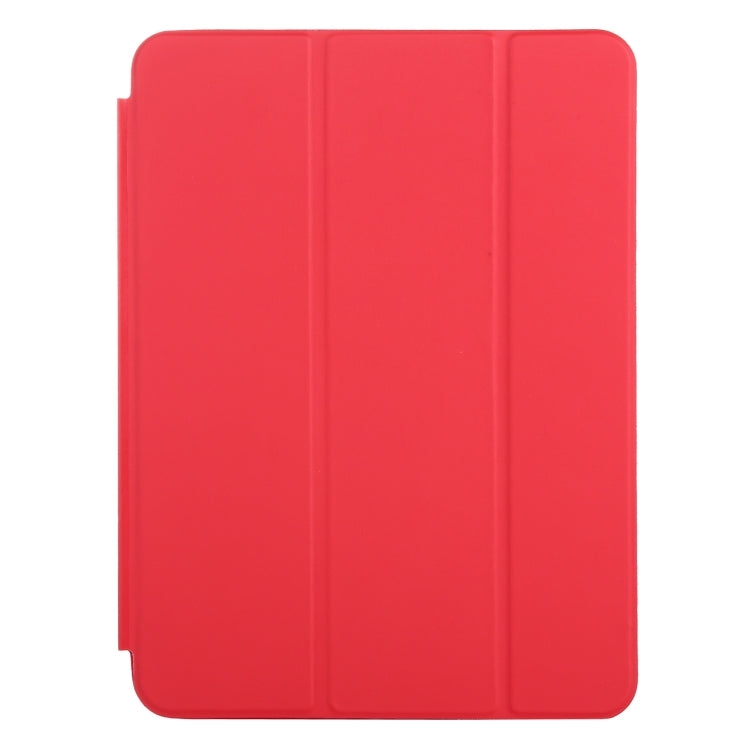 3-fold Horizontal Flip Smart Leather Tablet Case with Sleep / Wake-up Function & Holder For iPad mini 6(Red)