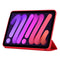 3-fold Horizontal Flip Smart Leather Tablet Case with Sleep / Wake-up Function & Holder For iPad mini 6(Red)