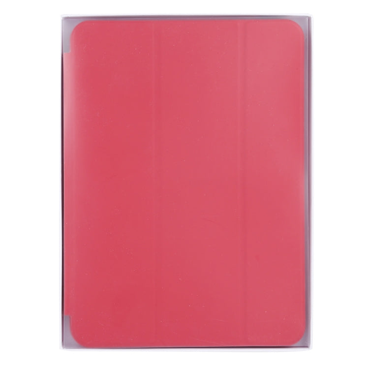3-fold Horizontal Flip Smart Leather Tablet Case with Sleep / Wake-up Function & Holder For iPad mini 6(Red)