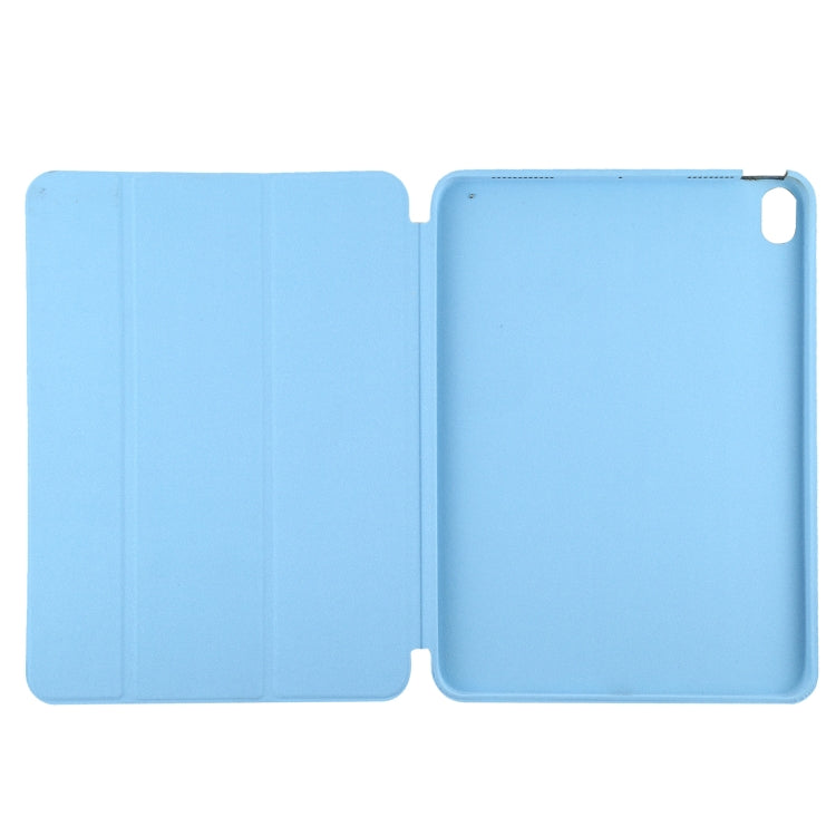 3-fold Horizontal Flip Smart Leather Tablet Case with Sleep / Wake-up Function & Holder For iPad mini 6(Blue)