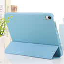 3-fold Horizontal Flip Smart Leather Tablet Case with Sleep / Wake-up Function & Holder For iPad mini 6(Blue)