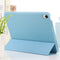 3-fold Horizontal Flip Smart Leather Tablet Case with Sleep / Wake-up Function & Holder For iPad mini 6(Blue)