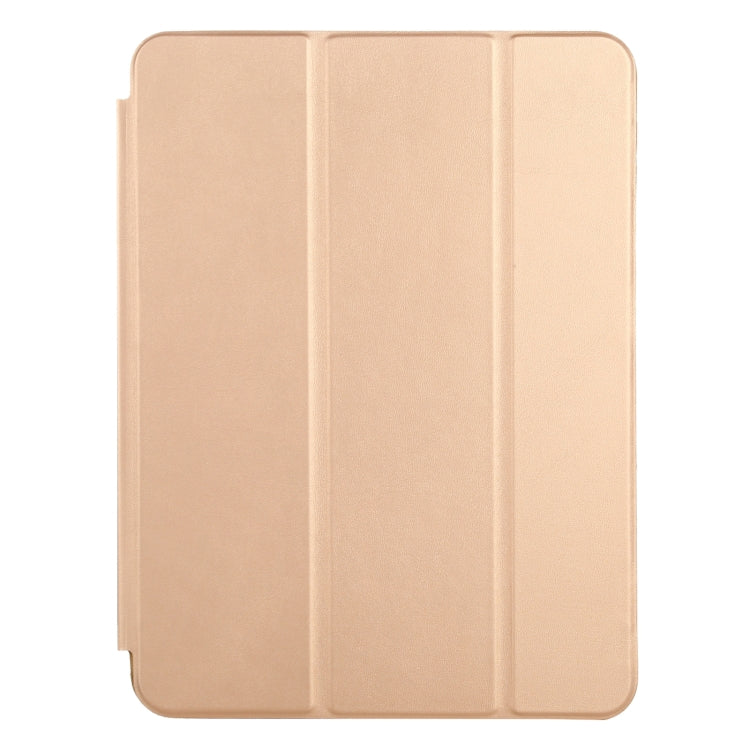 3-fold Horizontal Flip Smart Leather Tablet Case with Sleep / Wake-up Function & Holder For iPad mini 6(Gold)