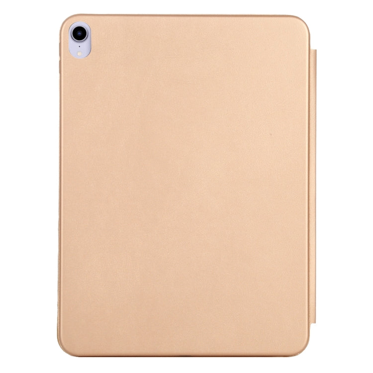 3-fold Horizontal Flip Smart Leather Tablet Case with Sleep / Wake-up Function & Holder For iPad mini 6(Gold)