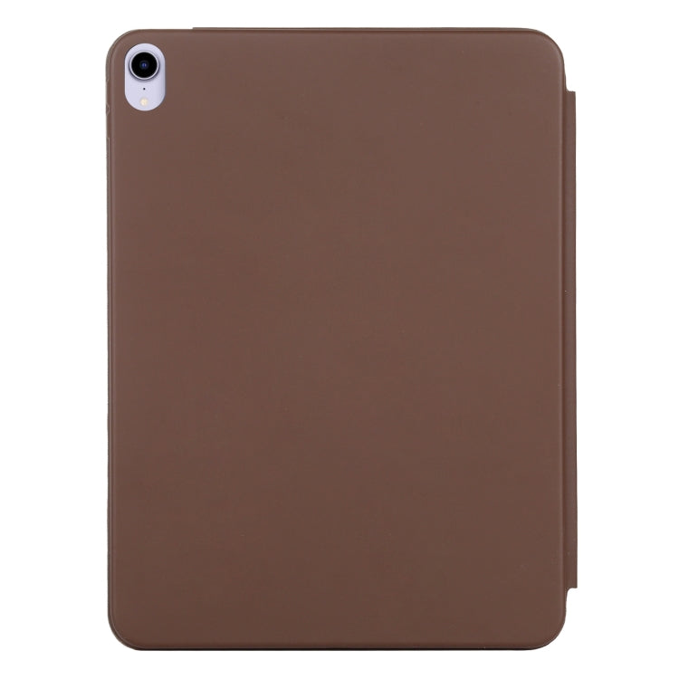 3-fold Horizontal Flip Smart Leather Tablet Case with Sleep / Wake-up Function & Holder For iPad mini 6(Brown)