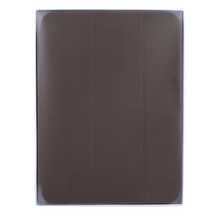 3-fold Horizontal Flip Smart Leather Tablet Case with Sleep / Wake-up Function & Holder For iPad mini 6(Brown)