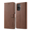 For Xiaomi Redmi 10 LC.IMEEKE Calf Texture Horizontal Flip Leather Case with Holder & Card Slots & Wallet(Brown)