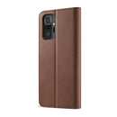 For Xiaomi Redmi 10 LC.IMEEKE Calf Texture Horizontal Flip Leather Case with Holder & Card Slots & Wallet(Brown)