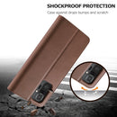 For Xiaomi Redmi 10 LC.IMEEKE Calf Texture Horizontal Flip Leather Case with Holder & Card Slots & Wallet(Brown)