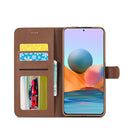 For Xiaomi Redmi 10 LC.IMEEKE Calf Texture Horizontal Flip Leather Case with Holder & Card Slots & Wallet(Brown)