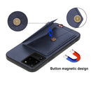 For Samsung Galaxy S20 Ultra Litchi Texture Silicone + PC + PU Leather Back Cover Shockproof Case with Card Slot(Red)