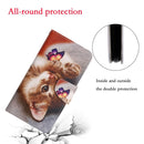 For Samsung Galaxy A12 Painted Pattern Horizontal Flip Leather Case with Holder & Card Slot & Wallet(Butterfly Cat)