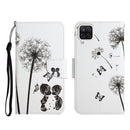 For Samsung Galaxy A12 Painted Pattern Horizontal Flip Leather Case with Holder & Card Slot & Wallet(Dandelion)