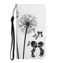 For Samsung Galaxy A12 Painted Pattern Horizontal Flip Leather Case with Holder & Card Slot & Wallet(Dandelion)