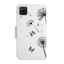 For Samsung Galaxy A12 Painted Pattern Horizontal Flip Leather Case with Holder & Card Slot & Wallet(Dandelion)
