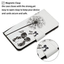 For Samsung Galaxy A12 Painted Pattern Horizontal Flip Leather Case with Holder & Card Slot & Wallet(Dandelion)