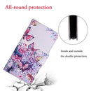 For Samsung Galaxy A12 Painted Pattern Horizontal Flip Leather Case with Holder & Card Slot & Wallet(Bright Butterfly)