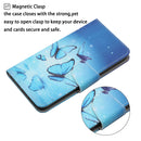 For Samsung Galaxy A12 Painted Pattern Horizontal Flip Leather Case with Holder & Card Slot & Wallet(Flying Butterfly)