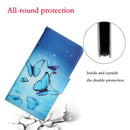 For Samsung Galaxy A12 Painted Pattern Horizontal Flip Leather Case with Holder & Card Slot & Wallet(Flying Butterfly)
