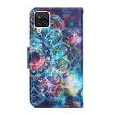 For Samsung Galaxy A12 Painted Pattern Horizontal Flip Leather Case with Holder & Card Slot & Wallet(Starry Mandala)