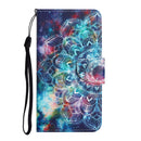 Painted Pattern Horizontal Flip Leather Case with Holder & Card Slot & Wallet For iPhone SE 2022 / SE 2020 / 8 / 7(Starry Mandala)