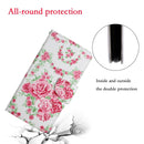 Painted Pattern Horizontal Flip Leather Case with Holder & Card Slot & Wallet For iPhone SE 2022 / SE 2020 / 8 / 7(Rose Flower)