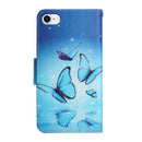 Painted Pattern Horizontal Flip Leather Case with Holder & Card Slot & Wallet For iPhone SE 2022 / SE 2020 / 8 / 7(Flying Butterfly)
