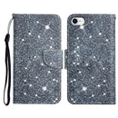 Painted Pattern Horizontal Flip Leather Case with Holder & Card Slot & Wallet For iPhone SE 2022 / SE 2020 / 8 / 7(Gypsophila)