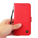 For Samsung Galaxy A52 5G / 4G / A52s Skin Feel Life Tree Metal Button Horizontal Flip Leather Case with Holder & Card Slot & Wallet & Photo Frame & Strap(Red)