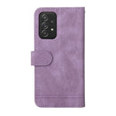 For Samsung Galaxy A52 5G / 4G / A52s Skin Feel Life Tree Metal Button Horizontal Flip Leather Case with Holder & Card Slot & Wallet & Photo Frame & Strap(Purple)