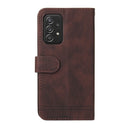For Samsung Galaxy A52 5G / 4G / A52s Skin Feel Life Tree Metal Button Horizontal Flip Leather Case with Holder & Card Slot & Wallet & Photo Frame & Strap(Brown)