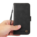 For Samsung Galaxy A52 5G / 4G / A52s Skin Feel Life Tree Metal Button Horizontal Flip Leather Case with Holder & Card Slot & Wallet & Photo Frame & Strap(Black)